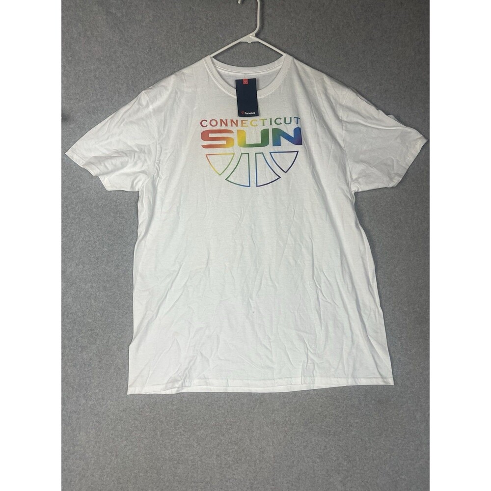 Unisex White Connecticut Sun Team Pride Wordmark T-Shirt Adult XXL NWT